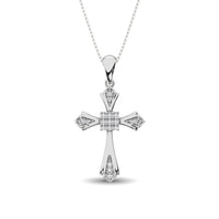 Thumbnail for 14K White Gold 1/6 Ct.Tw. Diamond Cross Pendant