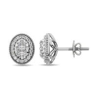 Thumbnail for Diamond 5/8 Ct.Tw. Round Shape Stud Earrings in 14K White Gold