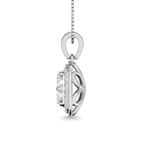 Thumbnail for Diamond 1/2.Tw. Round Shape Cluster Pendant in 14K White Gold