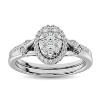 Thumbnail for 14K White Gold 1/2 Ctw Diamond Bridal Ring