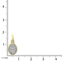 Thumbnail for Diamond 3/8 Ct.Tw. Cluster Pendant in 10K White Gold