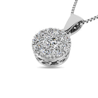 Thumbnail for Diamond 1/4 Ct.Tw. Round Frame Pendant
