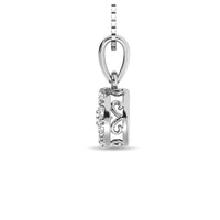 Thumbnail for Diamond 1/4 Ct.Tw. Round Frame Pendant
