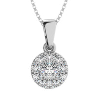 Thumbnail for Diamond 1/4 Ct.Tw. Round Frame Pendant