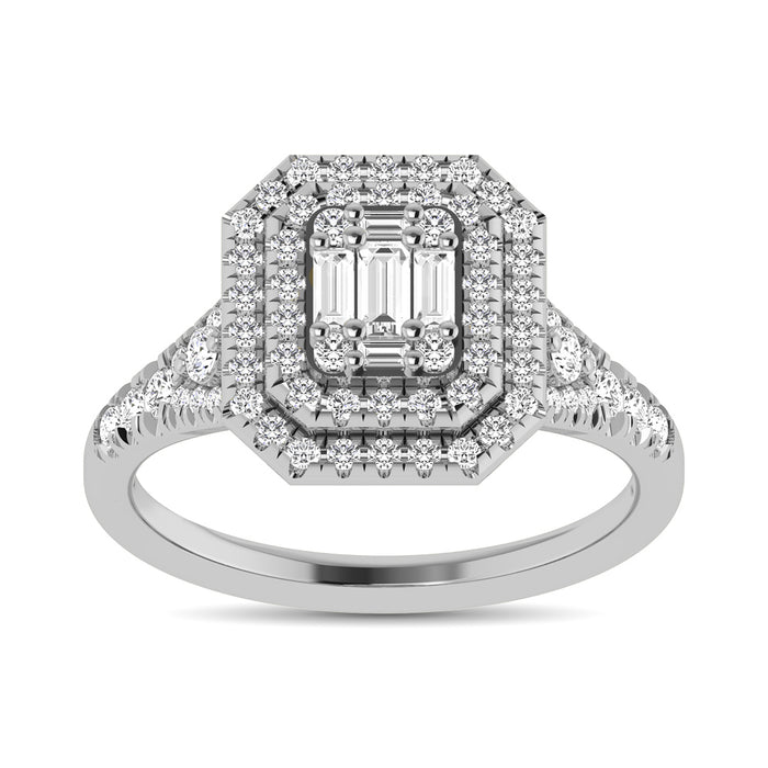 Diamond 3/4 Ct.Tw. Engagement Ring in 14K White Gold