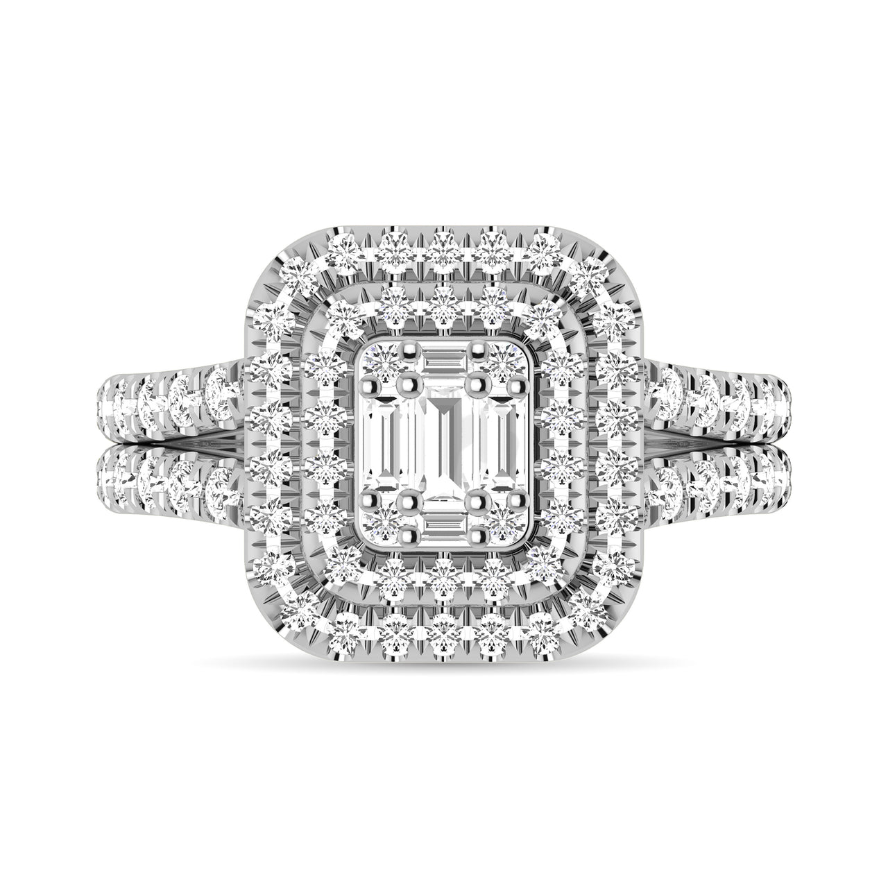 Diamond 1 Ct.Tw. Engagement Ring in 14K White Gold