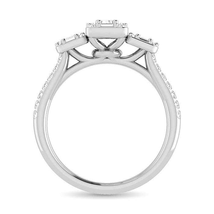 Diamond 3/4 Ct.Tw. Engagement Ring in 14K White Gold