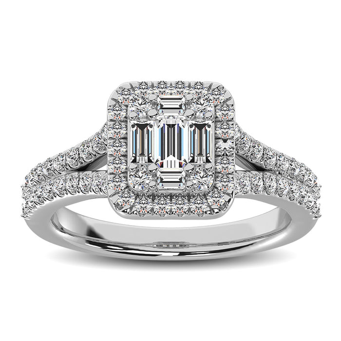 Diamond 3/4 Ct.Tw. Engagement Ring in 14K White Gold