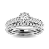 Thumbnail for 14K White Gold 1 1/4Ct.Tw. Diamond Round Cut keyani Bridal Ring