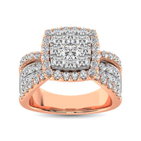 Thumbnail for Diamond 1 Ct.Tw. Engagement Ring in 14K Two Tone Gold