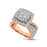 Thumbnail for Diamond 1 Ct.Tw. Engagement Ring in 14K Two Tone Gold