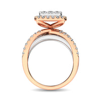 Thumbnail for Diamond 1 Ct.Tw. Engagement Ring in 14K Two Tone Gold