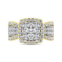 Thumbnail for Diamond 1 Ct.Tw. Engagement Ring in 14K Two Tone Gold