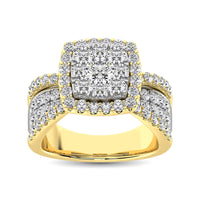 Thumbnail for Diamond 1 Ct.Tw. Engagement Ring in 14K Two Tone Gold