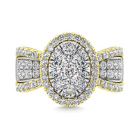 Thumbnail for Diamond 2 Ct.Tw. Engagement Ring in 14K Two Tone Gold
