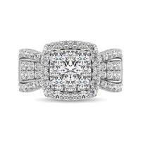 Thumbnail for Diamond 2 Ct.Tw. Square Shape Engagement Ring in 14K Two Tone Gold