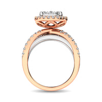Thumbnail for Diamond 2 Ct.Tw. Pear Shape Engagement Ring in 14K Two Tone Gold