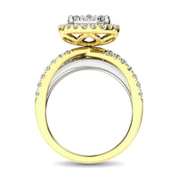 Thumbnail for Diamond 2 Ct.Tw. Pear Shape Engagement Ring in 14K Two Tone Gold