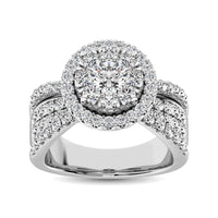 Thumbnail for Diamond 2 Ct.Tw. Round Shape Engagement Ring in 14K White Gold