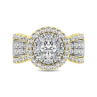Thumbnail for Diamond 2 Ct.Tw. Round Shape Engagement Ring in 14K Two Tone Gold