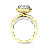 Thumbnail for Diamond 2 Ct.Tw. Round Shape Engagement Ring in 14K Two Tone Gold