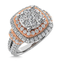 Thumbnail for Diamond 1 1/2 Ct.Tw. Engagement Ring in 14K Two Tone Gold