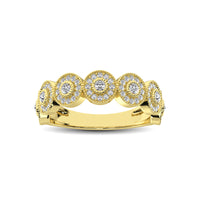 Thumbnail for 14K Yellow Gold 1/2 Ct.Tw. Diamond Stackable Band