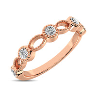 Thumbnail for 14K Rose Gold 1/6 Ctw Diamond Band