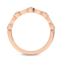 Thumbnail for 14K Rose Gold 1/6 Ctw Diamond Band