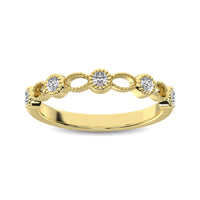 Thumbnail for 14K Yellow Gold 1/6 Ctw Diamond Band