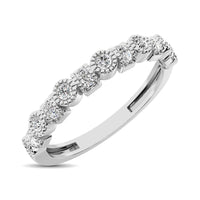 Thumbnail for 14K White Gold 1/6 Ctw Diamond Band