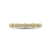 Thumbnail for 14K Yellow Gold Marquise Frame 1/6 Ctw Diamond Band