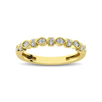 Thumbnail for 14K Yellow Gold Marquise Frame 1/6 Ctw Diamond Band