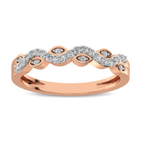 Thumbnail for Diamond 1/6 Ctw  Twist Band in 14K Rose Gold