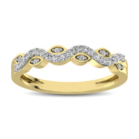 Thumbnail for Diamond 1/6 Ctw  Twist Band in 14K Yellow Gold