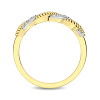 Thumbnail for Diamond 1/10 Ctw  Twist Band in 14K Yellow Gold