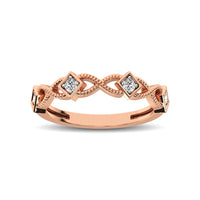 Thumbnail for 14K Rose Gold 1/8 Ctw Diamond Band