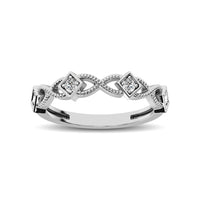 Thumbnail for 14K White Gold 1/8 Ctw Diamond Band
