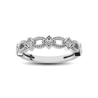 Thumbnail for 14K White Gold 1/6 Ctw Diamond Stackable Band