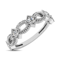Thumbnail for 14K White Gold 1/6 Ctw Diamond Stackable Band
