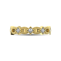 Thumbnail for 14K Yellow Gold 1/6 Ctw Diamond Stackable Band