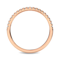 Thumbnail for 14K Rose Gold 1/6 ctw Contour Band Ring