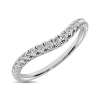 Thumbnail for 14K White Gold 1/6 ctw Contour Band Ring