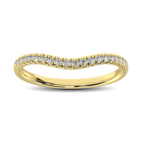 Thumbnail for 14K Yellow Gold 1/6 ctw Contour Band Ring