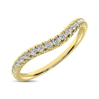 Thumbnail for 14K Yellow Gold 1/6 ctw Contour Band Ring