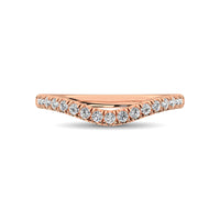 Thumbnail for 14K Rose Gold 1/3 Ct.Tw. Diamond Curve Band