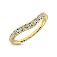 Thumbnail for 14K Yellow Gold 1/3 Ct.Tw. Diamond Curve Band