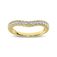 Thumbnail for 14K Yellow Gold 1/2 Ct.Tw. Diamond Curve Band