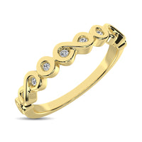 Thumbnail for 14K Yellow Gold 1/10 Ctw Diamond Band