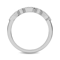 Thumbnail for Round and Marquise Shape 1/6 Ctw Diamond Stackable Band